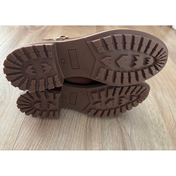 NEW Vanessa Bruno Leather Suede Lace Up Block Heeled Biker Ankle Boots Booties - Picture 12 of 12